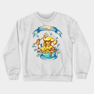 Zodiac cancer cartoon Crewneck Sweatshirt